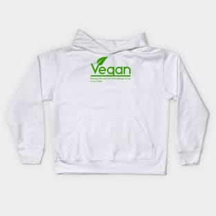 Vegan life Kids Hoodie